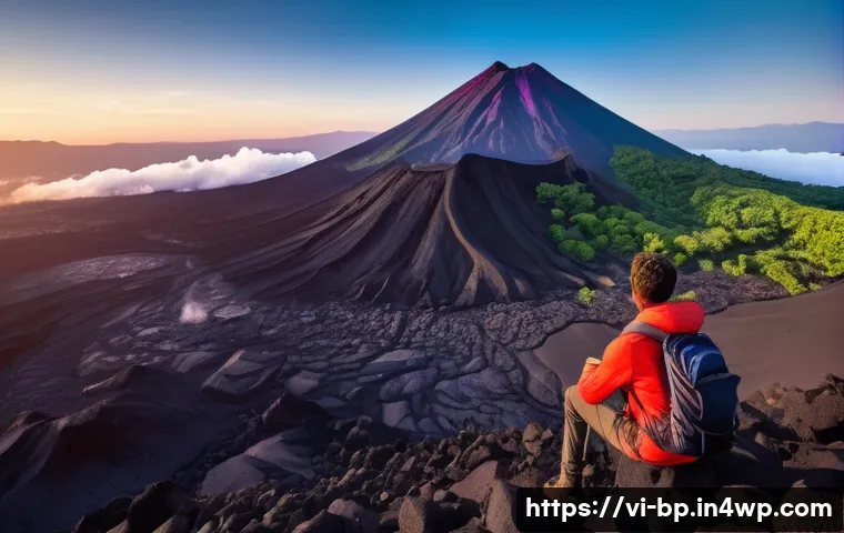 화산 관광을 위한 Best 시즌 - **Prompt 1: Majestic Sunrise Over a Dry Season Volcano**
A breathtaking panoramic view of a gran...